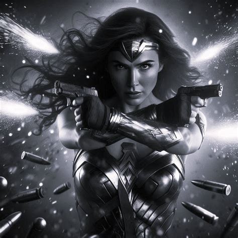 wonder woman deflecting bullets